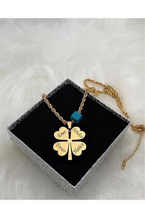 گردنبند استیل ( فولاد ) طلائی زنانه استیل (فولاد) Sepetten Eve - کد 863665068