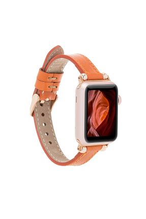بند ساعت هوشمند نارنجی Lev Leather - کد 841223758