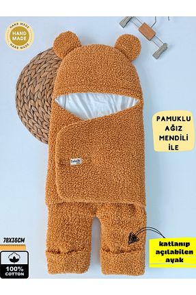 پتوی کودک و نوزاد قهوه ای پنبه ای Bebella - کد 863659575
