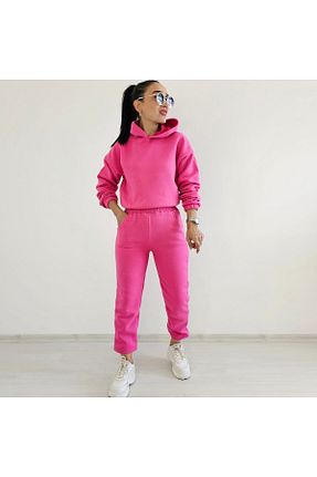 ست گرمکن صورتی زنانه پنبه ای Altı Üstü Butik - کد 863670492