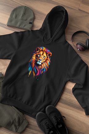 سوئیشرت مشکی بچه گانه چاپی WİDİ - کد 863692655