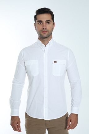پیراهن سفید مردانه رگولار Cordial - کد 863749944