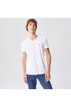 تیشرت سفید مردانه اسلیم فیت Lacoste - کد 4590315