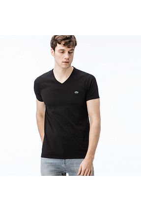 تیشرت مشکی مردانه اسلیم فیت Lacoste - کد 4738735