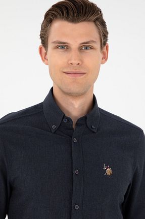 پیراهن سرمه ای مردانه یقه پیراهنی U.S. Polo Assn. - کد 863699594