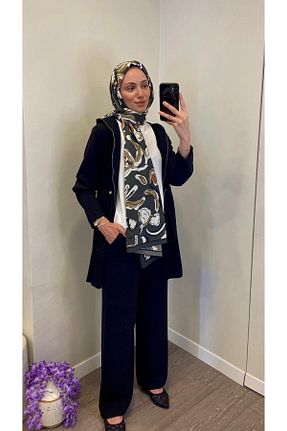 ست بالاتنه و پائین تنه حجاب مشکی زنانه رگولار Levidor - کد 863792257