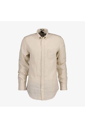 پیراهن بژ مردانه رگولار Gant - کد 679376064