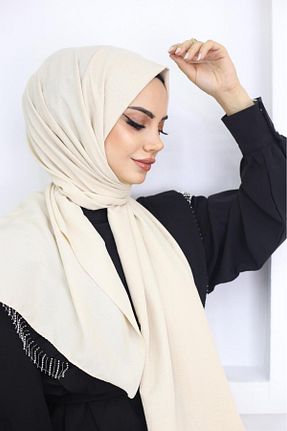 شال طوسی زنانه پنبه ای Trablus - کد 863815667