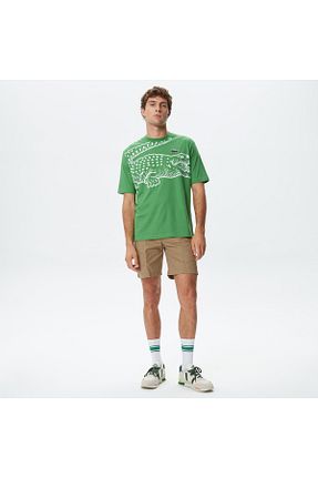 شلوارک و برمودا بژ مردانه رگولار Lacoste - کد 741430671