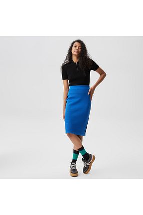 دامن آبی زنانه پارچه Lacoste - کد 679526170