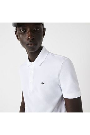 پولوشرت سفید مردانه پنبه ای Lacoste - کد 3069346