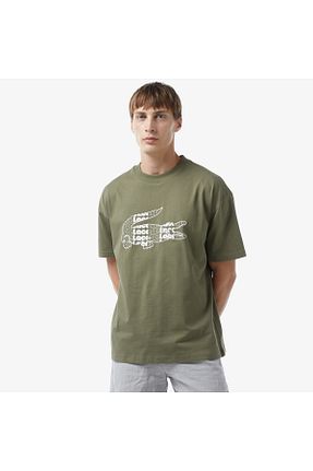 تیشرت خاکی مردانه رگولار Lacoste - کد 838637848