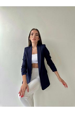 کت سرمه ای زنانه رگولار SEDA FİDAN - کد 725497959