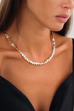 گردنبند جواهر طلائی زنانه PS ACCESSORİES - کد 860522453