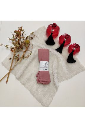 شال صورتی زنانه پنبه ای EKAY - کد 863847434