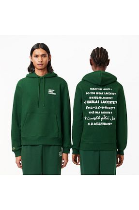سوئیشرت سبز زنانه ساده Lacoste - کد 820234260