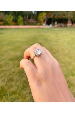 انگشتر نقره زنانه Swarovski vogutima - کد 836516528