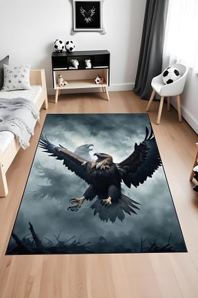 فرش مشکی قابل شستشو Noble Halı - کد 864196096