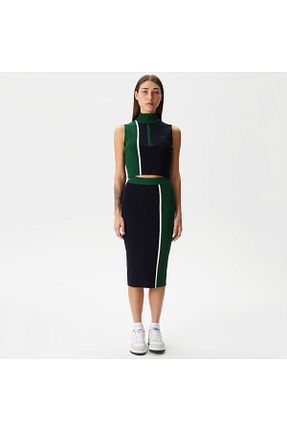 دامن سرمه ای زنانه ساده Lacoste - کد 820296407