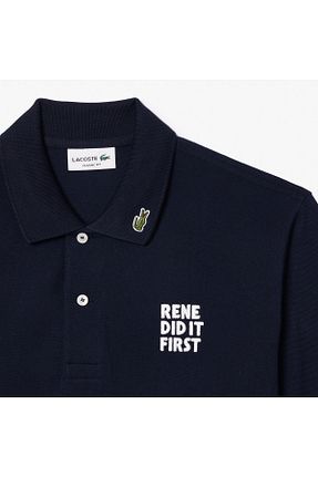 پولوشرت سرمه ای مردانه پنبه ای Lacoste - کد 826063480