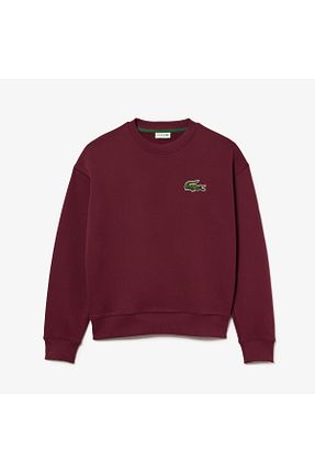 سوئیشرت زرشکی زنانه ساده Lacoste - کد 844151640