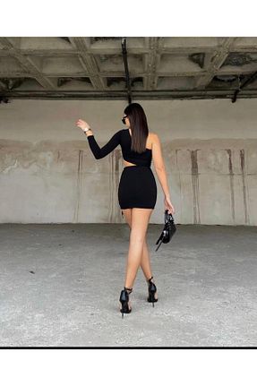 لباس مشکی زنانه بافتنی eley - کد 863756606