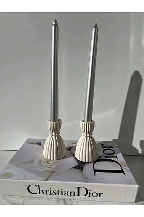 شمعدان و شمع گیر بژ Beton Genel Markalar - کد 787442006