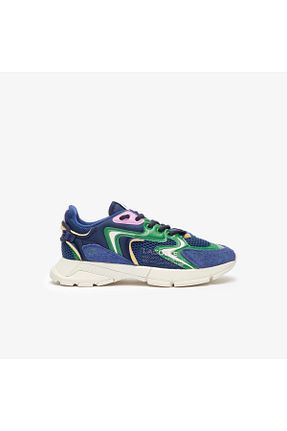 کفش اسنیکر آبی مردانه بند دار Lacoste - کد 814367620