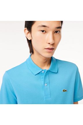 پولوشرت آبی مردانه پنبه ای Lacoste - کد 820263176