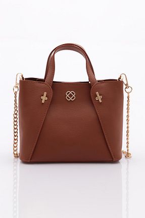 کیف دوشی قهوه ای زنانه چرم مصنوعی Dgn - کد 758422404