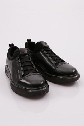 کفش پیاده روی مشکی مردانه چرم اصل Dgn - کد 741117307