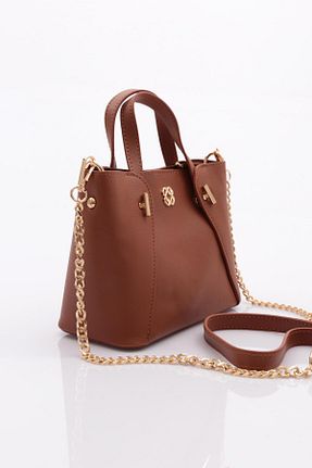 کیف دوشی قهوه ای زنانه چرم مصنوعی Dgn - کد 758422404