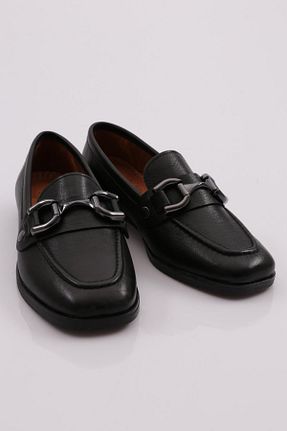 کفش لوفر مشکی زنانه چرم خالص Dgn - کد 772735067