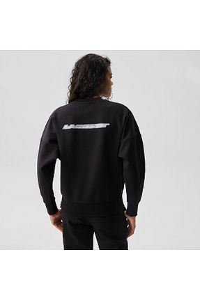سوئیشرت مشکی زنانه چاپی Lacoste - کد 660436502