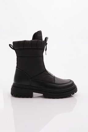 بوت / نیم بوت مشکی زنانه چرم مصنوعی Dgn - کد 754715288