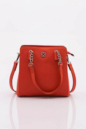 کیف دوشی نارنجی زنانه چرم مصنوعی Dgn - کد 749449326
