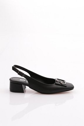 کفش پاشنه بلند کلاسیک مشکی زنانه چرم مصنوعی Dgn - کد 773391420