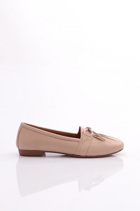بابت بژ زنانه چرم خالص Dgn - کد 770838728