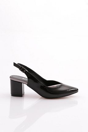 کفش پاشنه بلند کلاسیک مشکی زنانه چرم مصنوعی Dgn - کد 773129064
