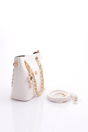 کیف دوشی سفید زنانه Dgn - کد 849633409