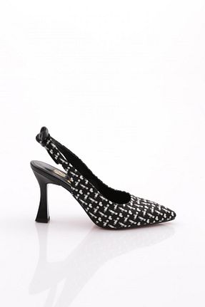 کفش پاشنه بلند کلاسیک مشکی زنانه چرم مصنوعی Dgn - کد 815694237