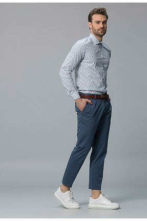 شلوار آبی مردانه پنبه ای Lufian - کد 32091536