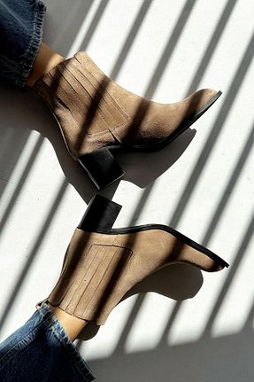 بوت / نیم بوت رنگی زنانه چرم خالص nope21shoess - کد 861722722