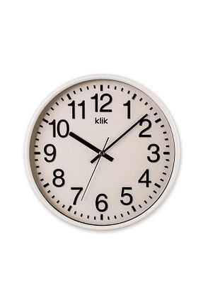 ساعت دیواری سفید 26 x 26 Klik - کد 739778937
