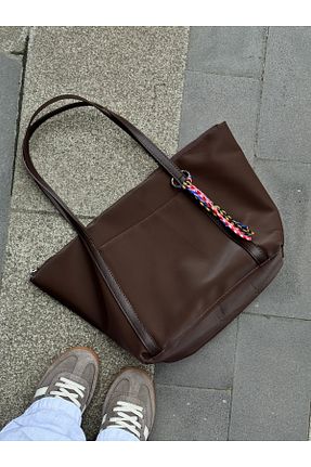 کیف دستی قهوه ای زنانه ÇANTA - کد 863445475