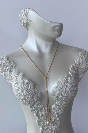 گردنبند مروارید سفید نقره Birinci1926 - کد 356840462