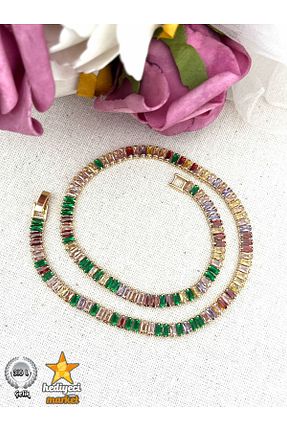 گردنبند استیل ( فولاد ) طلائی زنانه استیل ضد زنگ Hediyeci Market - کد 863892850