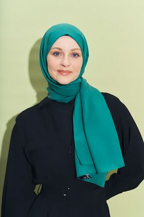 شال سرمه ای زنانه پنبه ای Modakaşmir - کد 863892011