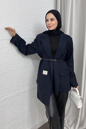 کت سرمه ای زنانه رگولار STİLBOON - کد 863906765
