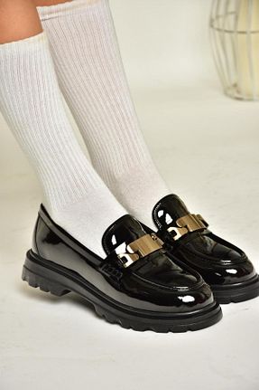 کفش کلاسیک مشکی زنانه چرم مصنوعی Fox Shoes - کد 863925794